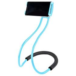 Lazy Bracket - Universal Hanging on Neck Lazy Phone Holder DIY Free Rotating Stand on Table Smart Multiple Functions Mobile Phone Mount Stand(Blue)