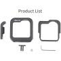 Ulanzi Aluminum Cage for Gopro Max,Protective Metal Case Frame Mount w Cold Shoe Mount for LED Light for GoPro Max