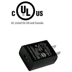 UL Certified USB Wall Charger Power Supply 5v 1A (1000mA) Universal Portable Travel Power Adapter Plug Block High Speed for iPhone iPad iPad Samsung HTC LG iPod Nokia Travel Office Home Use