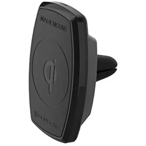 SCOSCHE MQ2V MagicMount Charge 10W Magnetic Qi-Certified Smartphone Vent Car Mount Holder SCOSCHE MQ2V MagicMount Charge 10W Magnetic Qi-Certified Smartphone Vent Car Mount Holder