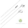 Geekria 3.5MM Earbuds with Mic for PS4, Google Stadia, Xbox One, Nintendo Switch, Laptop, PC, Smartphone, Gaming Earphones with Microphone and Volume-Control, HiFi Stereo Headset Headphones. (White)