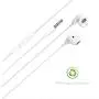 Geekria 3.5MM Earbuds with Mic for PS4, Google Stadia, Xbox One, Nintendo Switch, Laptop, PC, Smartphone, Gaming Earphones with Microphone and Volume-Control, HiFi Stereo Headset Headphones. (White)