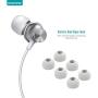 Wired Earbuds with Microphone, Overtime in-Ear Headphones with Pure Sound, Ear Buds with Mic, Earphones for iPhone 6/6s Plus/5s/SE, Galaxy, Android Smartphones, Tablets - Silver