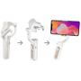 hohem 3-Axis Smartphone Gimbal Stabilizer for iPhone 11 Pro mAX/Xs Android, Foldbale Gimbal for Vlog Youtuber Live Video Recording, Face Tracking, Auto Inception Timelapse, iSteady X (White)