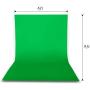 Emart 6 x 9 ft Photography Backdrop Background, Green Chromakey Muslin Background Screen for Photo Video Studio, 4 x Backdrop Clip