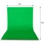 Emart 6 x 9 ft Photography Backdrop Background, Green Chromakey Muslin Background Screen for Photo Video Studio, 4 x Backdrop Clip