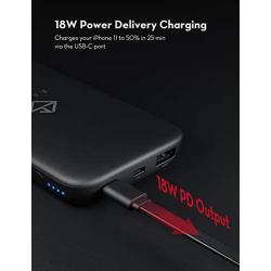 EASAY PD Portable Charger 10000mAh, PD 18W Power Bank 10000 External Battery Pack Compatible with iPhone 11/Pro/XS/Max/XR/X, Galaxy S10, iPad Pro 2018 Power Delivery Support