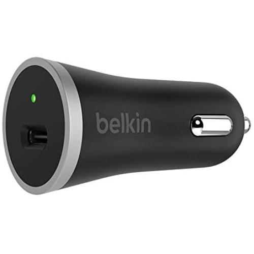 Belkin 15W USB-C Fast Charge Car Charger (3 Amp / 15 Watt), Fast Charging for USB-C Enabled Smartphones and Tablets, Compatible with iPhone Xs, XS Max, XR, X, 8, 8 Plus