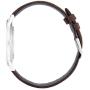 Hugo Mens #Exist - Ultra Slim Quartz Stainless Steel and Leather Strap Casual Watch, Black, 1520014