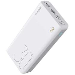 ROMOSS 30000mAh Power Bank Sense 8+, 18W PD USB C Portable Charger with 3 Outputs & 3 Inputs External Battery Pack Cell Phone Charger Battery Compatible with iPhone 11, Xs Max, MacBook, iPad Pro