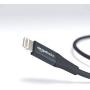 AmazonBasics USB A Cable with Lightning Connector, Premium Collection, MFi Certified Apple iPhone Charger, 10 Foot, Grey