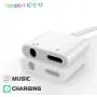 Headphones Adapter Dongle Charger Jack AUX Audio 3.5 mm Car Charger Headphone Jack Adapter Headphone Splitter for iPhone 11 /X/XS MAX/XR/7 /7P /8 /8P Support for All iOS