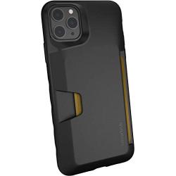 Smartish iPhone 11 Pro Max Wallet Case - Wallet Slayer Vol. 1 [Slim + Protective] Credit Card Holder (Silk) - Black Tie Affair