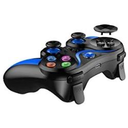 Mobile Controller for The Most Games, Mobile Gamepad Wireless Game Controller Joystick for Android/iOS/iPhone/iPad, Key Mapping, Shooting Fighting Racing Game-NO Supporting iOS 13.4 (Blue-Black)