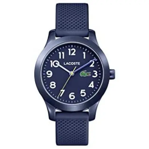 Lacoste Kids TR90 Quartz Watch with Rubber Strap, Blue, 14 (Model: 2030002) Lacoste Kids TR90 Quartz Watch with Rubber Strap, Blue, 14 (Model: 2030002)