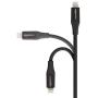 AmazonBasics Lightning to USB A Cable, Advanced Collection, MFi Certified Apple iPhone Charger, Black, 3 Foot