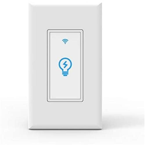 Smart Switch Works with Alexa In Wall Light Switch Mobile Phone APP Remote Alexa Control Sensitive Touch Wireless Wall Switch (One Way)