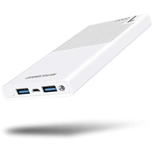 Metecsmart Portable Battery, Portable Charger for iPhone, 10000mah Power Bank, Mobile Charger, External Battery Charger, Portable Phone Charger, Backup Battery Pack Charger for Cell Phones