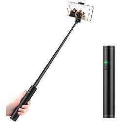 Selfie Stick Bluetooth, Compact Cell Phone Selfie Stick Android, Light Weight Mini Wireless Selfie Stick for iPhone 6 7 8 Plus XS Max 11 Pro Max XR Galaxy S8 Plus Note 9 10 and More