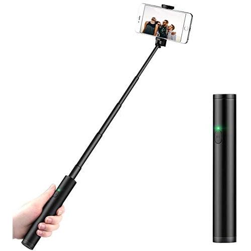 Selfie Stick Bluetooth, Compact Cell Phone Selfie Stick Android, Light Weight Mini Wireless Selfie Stick for iPhone 6 7 8 Plus XS Max 11 Pro Max XR Galaxy S8 Plus Note 9 10 and More