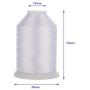 Simthread 24 Spools Trilobal Polyester Embroidery Machine Thread for Brother Janome Pfaff Babylock Singer Husqvaran Bernina etc Machines 1100 Yds Each #2
