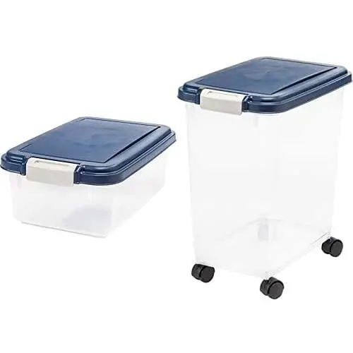 IRIS USA Airtight Food Storage Container Combo, 12 Quart and 33 Quart IRIS USA Airtight Food Storage Container Combo, 12 Quart and 33 Quart