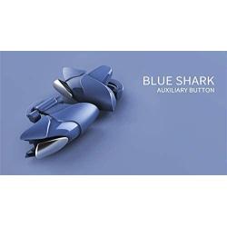 Mobile Game Controller [L1+R1] Trigger Aim Button Compatible Mobile Phone [Shark] (Blue)