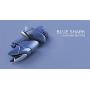 Mobile Game Controller [L1+R1] Trigger Aim Button Compatible Mobile Phone [Shark] (Blue)