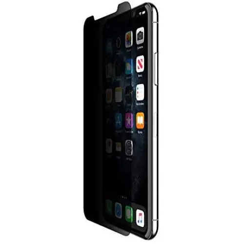 Belkin SCREENFORCE Tempered Glass Privacy Screen Protector for iPhone Xs Max, iPhone 11 Pro Max, OVA005zz Belkin SCREENFORCE Tempered Glass Privacy Screen Protector for iPhone Xs Max, iPhone 11 Pro Max, OVA005zz