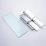 Hiendure Toilet Paper Holder,Double Bathroom Roll Tissue Holders Paper Dispenser with Glass Shelf and 2 Lids