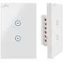 Jinvoo WiFi Smart Wall Touch Light Switch, Smart Phone Remote Control, Compatible with iOS and Android, with Alexa Echo and Google Assistant, ETL Certified(2 Gang) Jinvoo WiFi Smart Wall Touch Light Switch, Smart Phone Remote Control, Compatible with iOS and Android, with Alexa Echo and Google Assistant, ETL Certified(2 Gang)