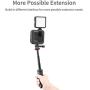 Ulanzi Aluminum Cage for Gopro Max,Protective Metal Case Frame Mount w Cold Shoe Mount for LED Light for GoPro Max