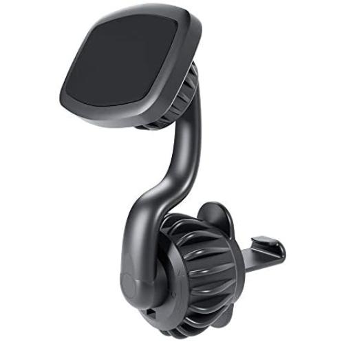 Kaistyle Magnetic Phone Mount, [Upgraded CLAMP] Unobstructed Car Vent Phone Mount [6 Strong Magnets] Cell Phone Holder for Car, Phone Car Holder Compatible with iPhone, Samsung, LG, Google Pixel