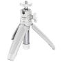 Mini Portable Camera Tripod, for iPhone/Samsung/Google Smartphone Clamp/Action Cam, Lightweight White Handle Travel Tripod, 1/4" Vlog Camera Table Tripod Stand Video Shooting Photography Accessories