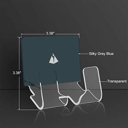 TXesign Adhesive Wall Phone Holder Mount for Smartphones iPhone External Battery Wall Holder Mount (Silky Grey Blue & Transparent)