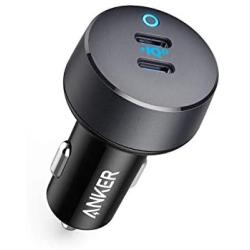 Anker USB C Car Charger, 36W 2-Port PowerIQ 3.0 Type C Car Adapter, PowerDrive III Duo with Power Delivery for iPhone XR/Xs/Max/X, Galaxy S10/S9, Pixel 3a/3/XL, iPad Pro 2018 and More