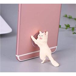 JBBERTH 6 Pack Different Cats Smart Phone Sucker Holder Cute Cat Support Resin Cell Phone Holder Stand Sucker Tablets Desk Sucker Smartphone Holder