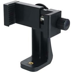 Ruittos Phone Tripod Adapter, Smartphone Holder Clip Mount Compatible with iPhone/Samsung and All Cell Phones, Rotates Vertical Horizontal Adjustable Clamp Selfie Stick Monopod (T9)