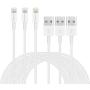 FEEL2NICE 5 Pack 10ft Charger Cord for Long 10 Foot iPhone Charging Cable/Data Sync Fast iPhone USB Charging Cable Cord Compatible with iPhone X Case/8/8 Plus/7/7 Plus/6/6s Plus/5s/5,iPad Case(White)
