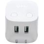 Dual USB Wall Charger Plug Adapter, BULL USB Charger Cube Plug Block,USB Charging Block Auto Shut Off Foldable Charger for Multiple Devices
