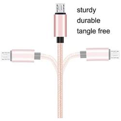 Micro USB Cable,[10ft3Pack] by Ailun,High Speed 2.0 USB A Male to Micro USB Sync & Charging Nylon Braided Cable for Android Smartphone Tablets Wall and Car Charger Connection [Rosegold]