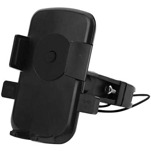 Enrilior Black 360° Rotating Mobile Phone Bracket Anti-Skid Cellphone Navigation Holder for Bicycle Motorcycle Electric Bike