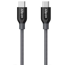 Anker USB C to USB C Cable, Powerline+ USB 2.0 Cord (6ft), High Durability, for USB Type-C Devices Including Galaxy Note 8 S8 S8+ S9, iPad Pro 2020, Pixel, Nexus 6P, Huawei Matebook, MacBook and More