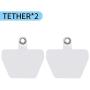 Phone Tether Tab, 2 Pack Phone Lasso Replacement Part for Smartphone Safety Tether