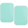 Color Metal Plate for Phone Car Cradle-Less Mounts with 3M Adhesive, Stylish Universal Disc Replacement Sticker for Magnet iPhone Holder Mini Tablet GPS Stand Rectangle (Green)