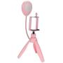 fosa Fill Light, Three-Gear Adjustment Brightness Foldable Selfie Light with Tripod and Phone Holder,Fill Light Lamp for Mobile Phone Below 6 Inches
