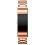 Jiarusig Compatible with Fitbit Charge 2 Bands, Stainless Steel Metal Bands Strap Men Women Replacement Bracelet Small Large Wristband Accessories Band Compatible with Fitbit Charge 2, Rose Gold