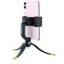 Square Jellyfish Jelly Grip Tripod Mount and Tripod with Jelly Long Legs | 360 Degree Swivel Squeeze Grip | Compatible with All iPhone 11 and Android