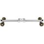Movo SGTD-60S 23" Linear Track Slider, Table Dolly Combo Video Rig with Skate Wheels, Retractable Legs and Carrying Case (Silver)
