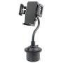 VAKs Car Cup Holder Phone Mount Adjustable Automobile Cup Holder Smart Phone Cradle Car Mount for iPhone 11 Pro/XR/XS Max/X/8/7 Plus/6s/Samsung S10+/Note 9/S8 Plus/S7 Edge(Black)